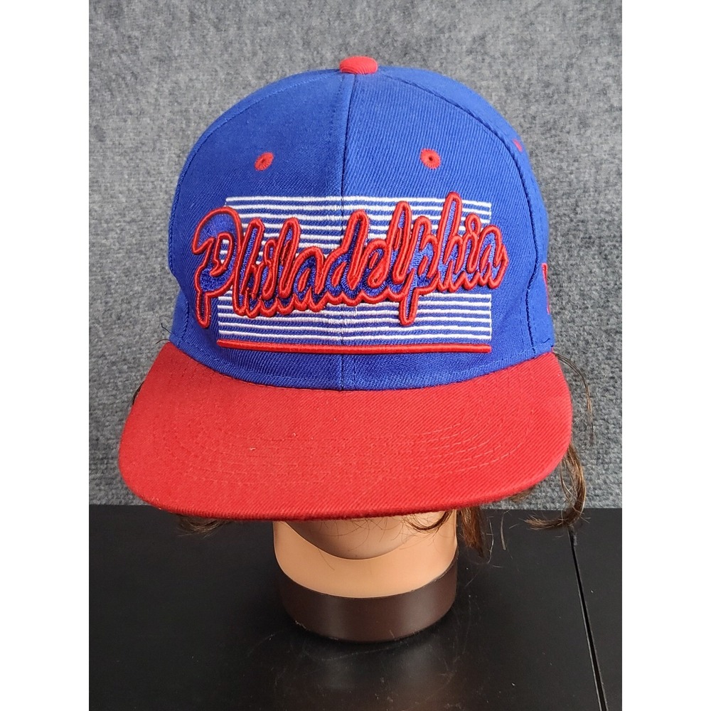 Philadelphia Black Hawk JoyCap Snapback Hat Blue Red Embroidered Baseball‎ Cap